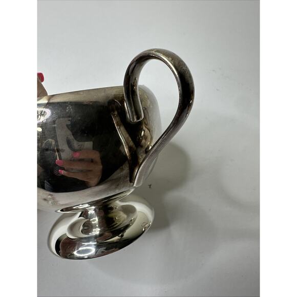 VINTAGE Benedict Mfg Co BMCo SILVER PLATED Sugar & Creamer‎ SET USA NY - Picture 5 of 6